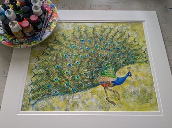 'The Prancing Peacock' Original